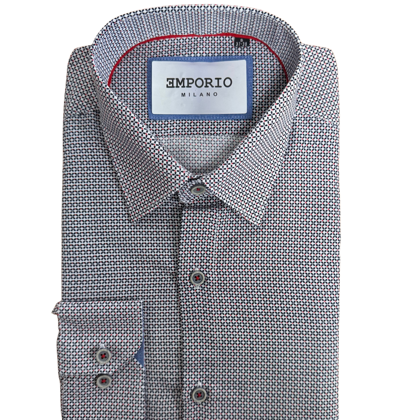Chemise homme blanche motifs Elena II