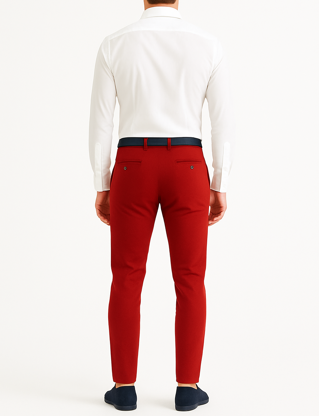 Pantalon chino rouge