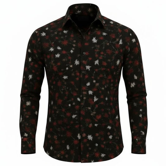 Chemise homme noire Roberto
