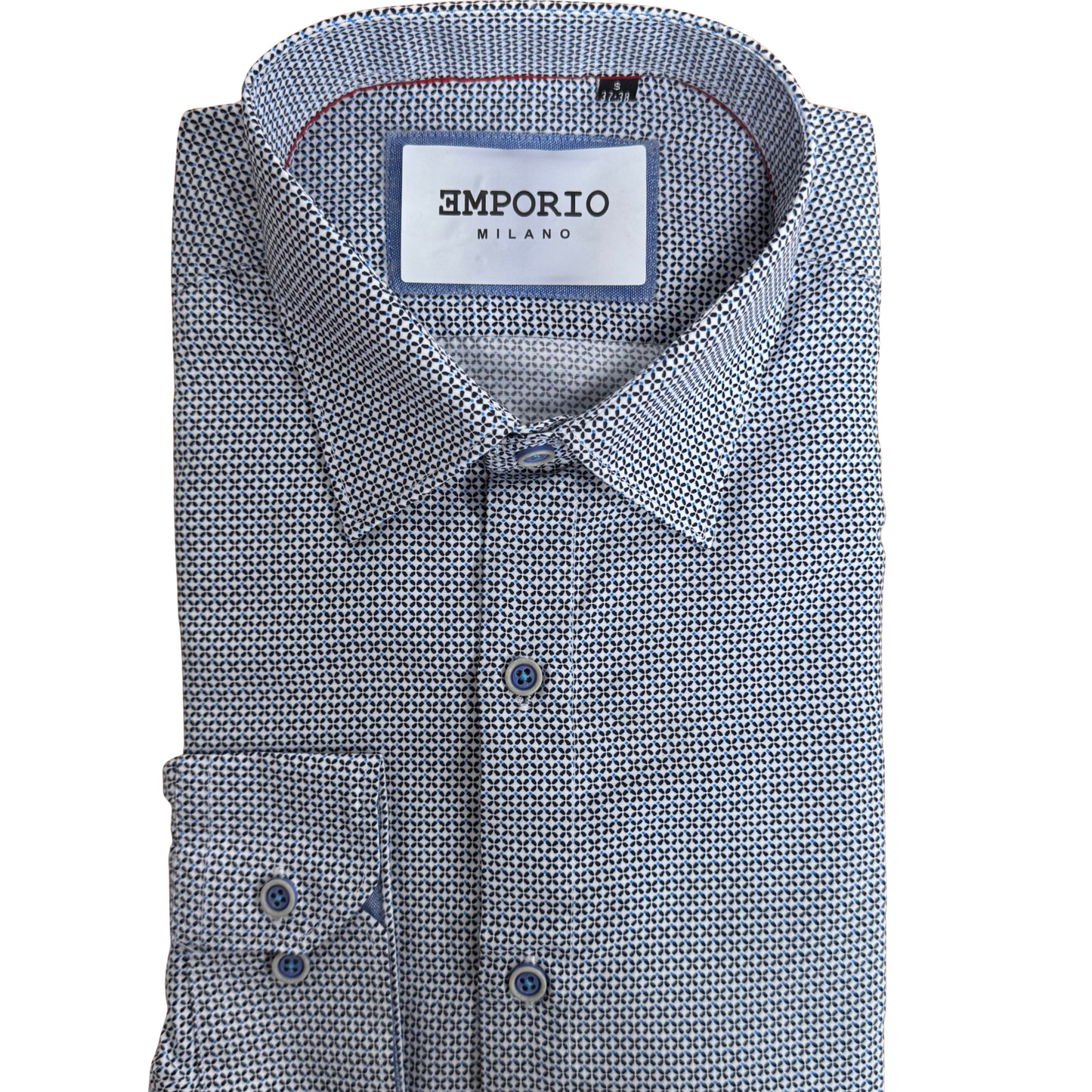 Chemise homme blanche motifs Elena