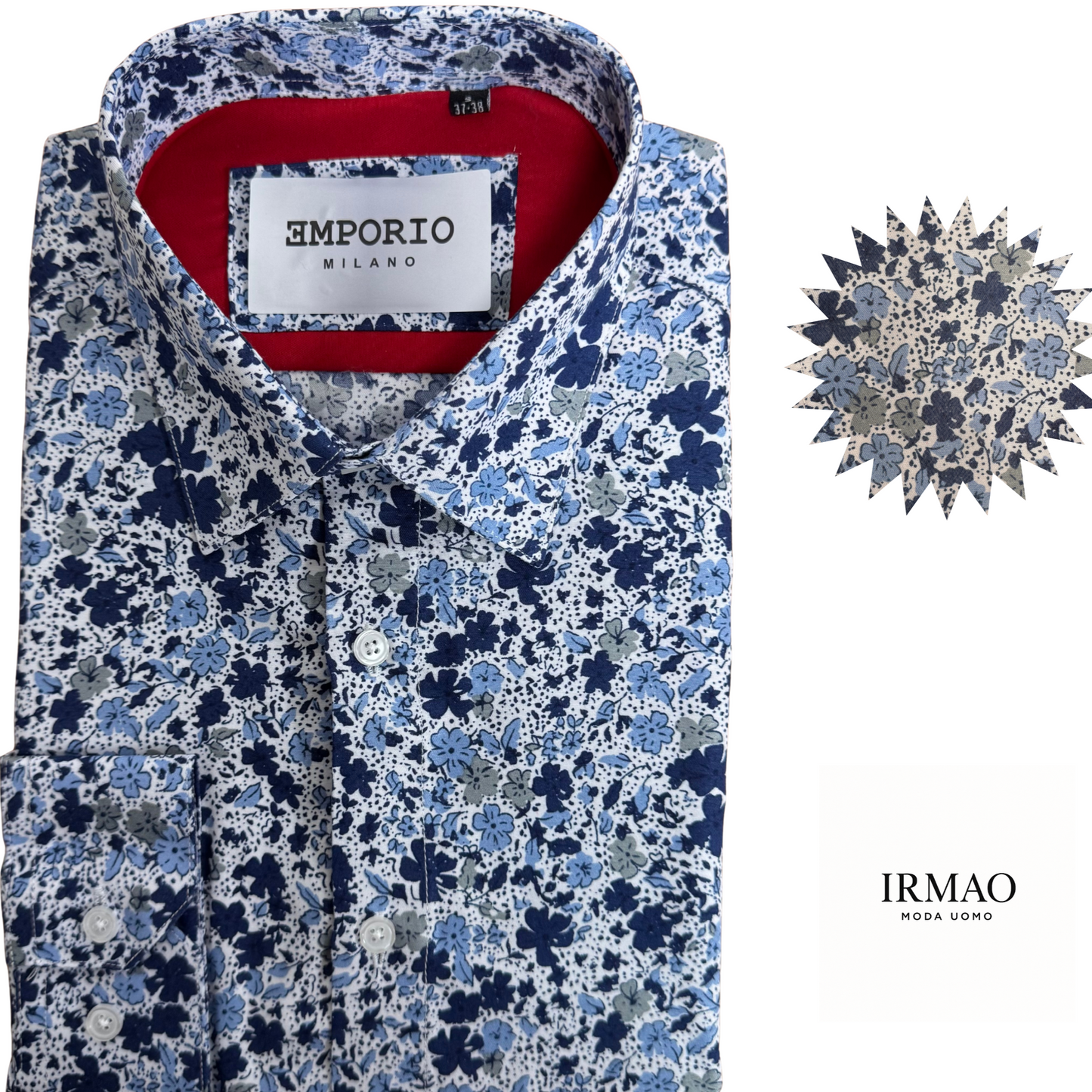 Chemise homme rose à motifs Louisa