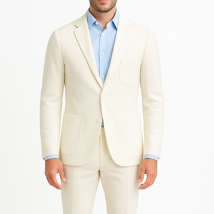 Blazer homme blanc Napoli (veste seule)