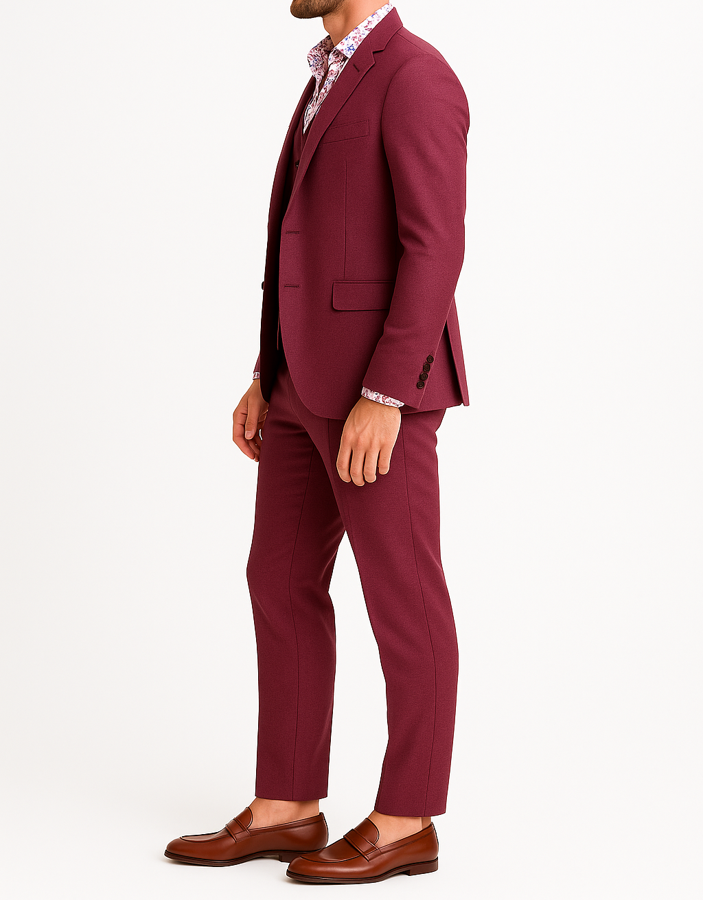 Costume homme bordeaux Bélem