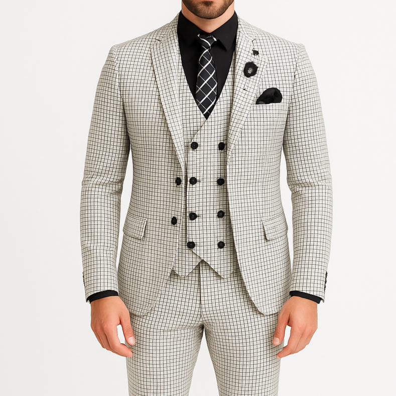 Costume homme gris Turiz