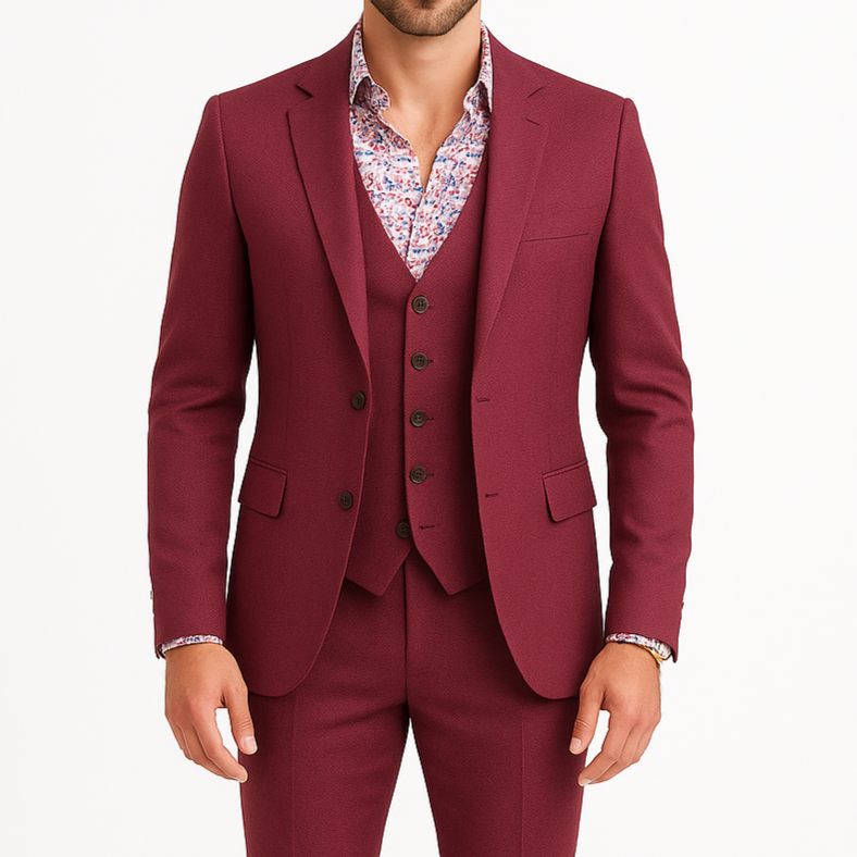 Costume homme bordeaux Bélem
