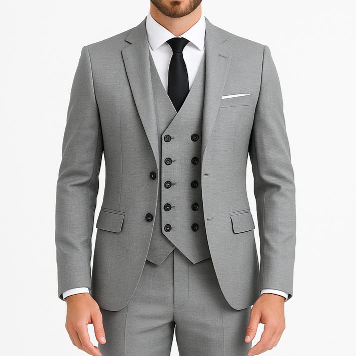 Costume homme noir 3 pièces Pirlo