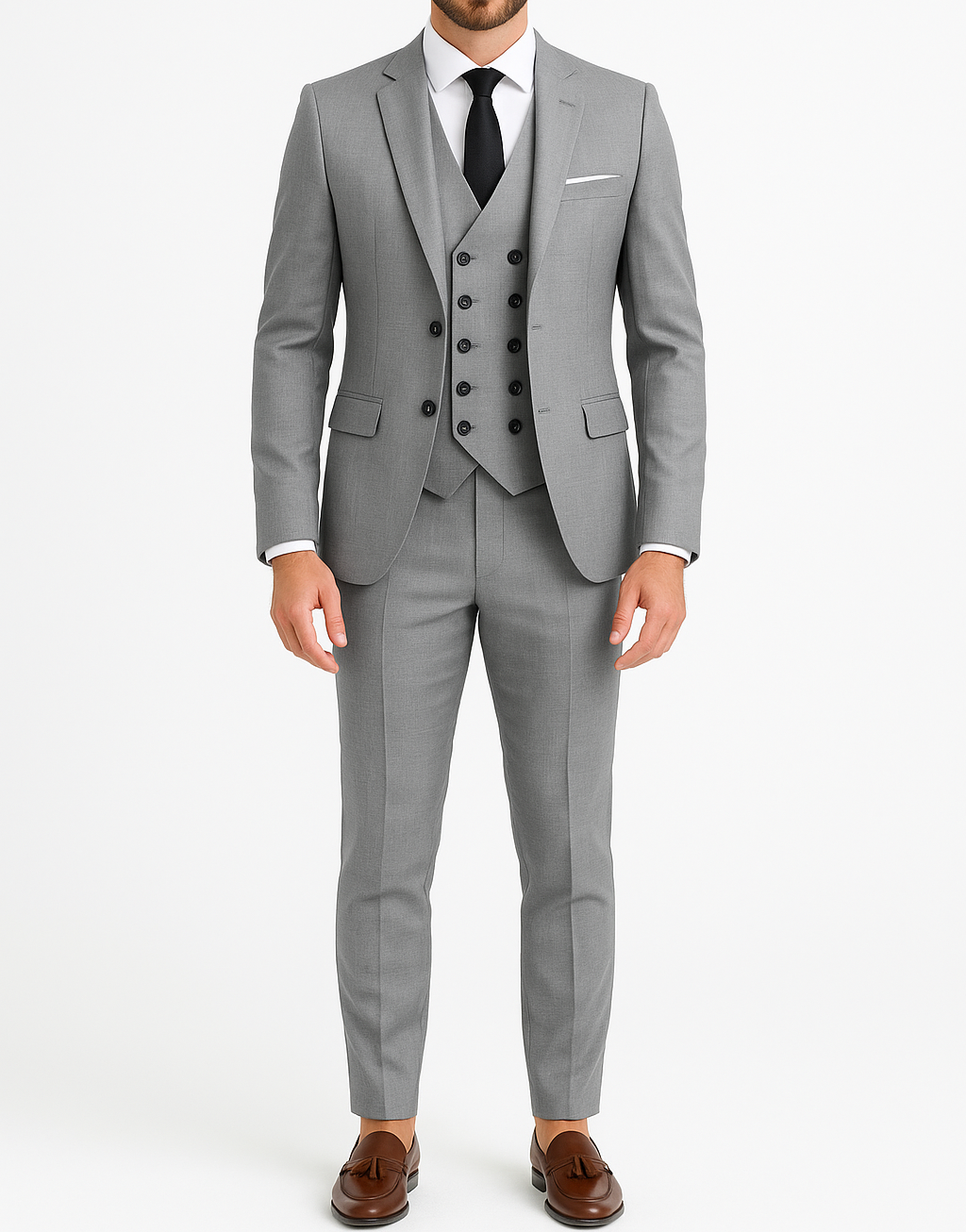 Costume homme noir 3 pièces Pirlo