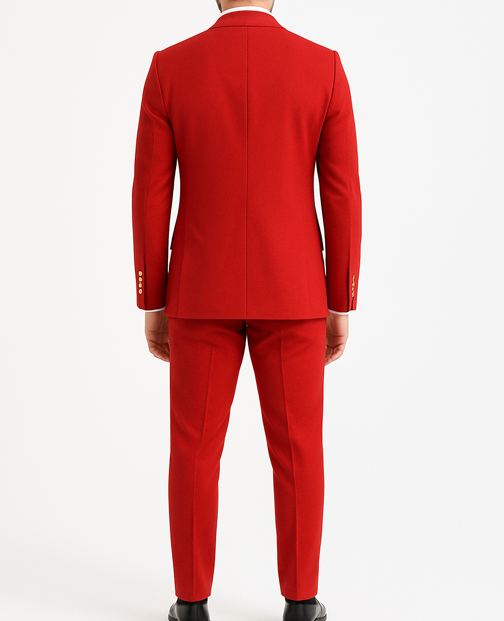 Costume homme rouge croisé