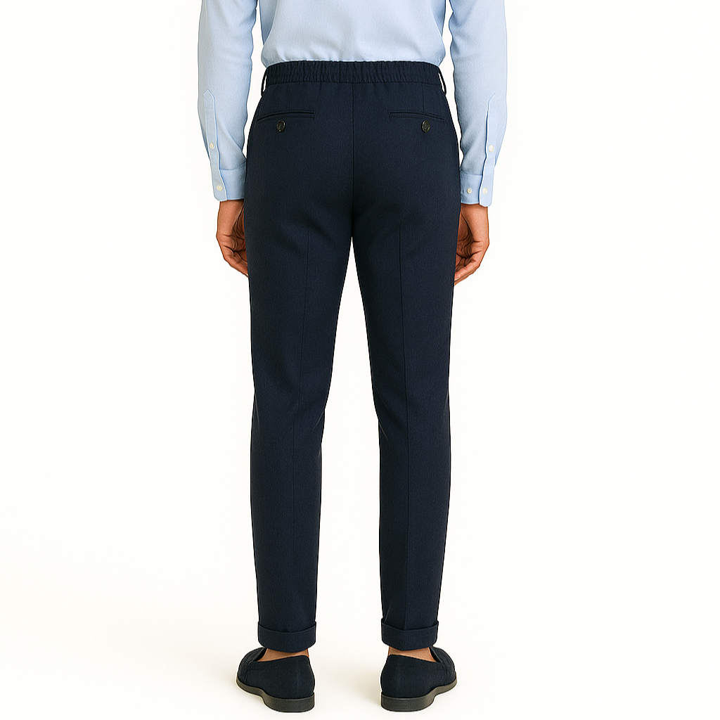 Pantalon bleu marine italien Napoli