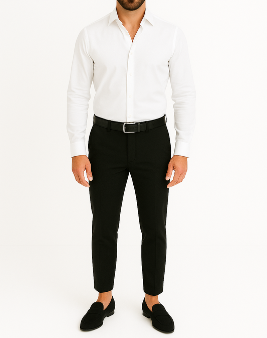 Pantalon noir italien Mario