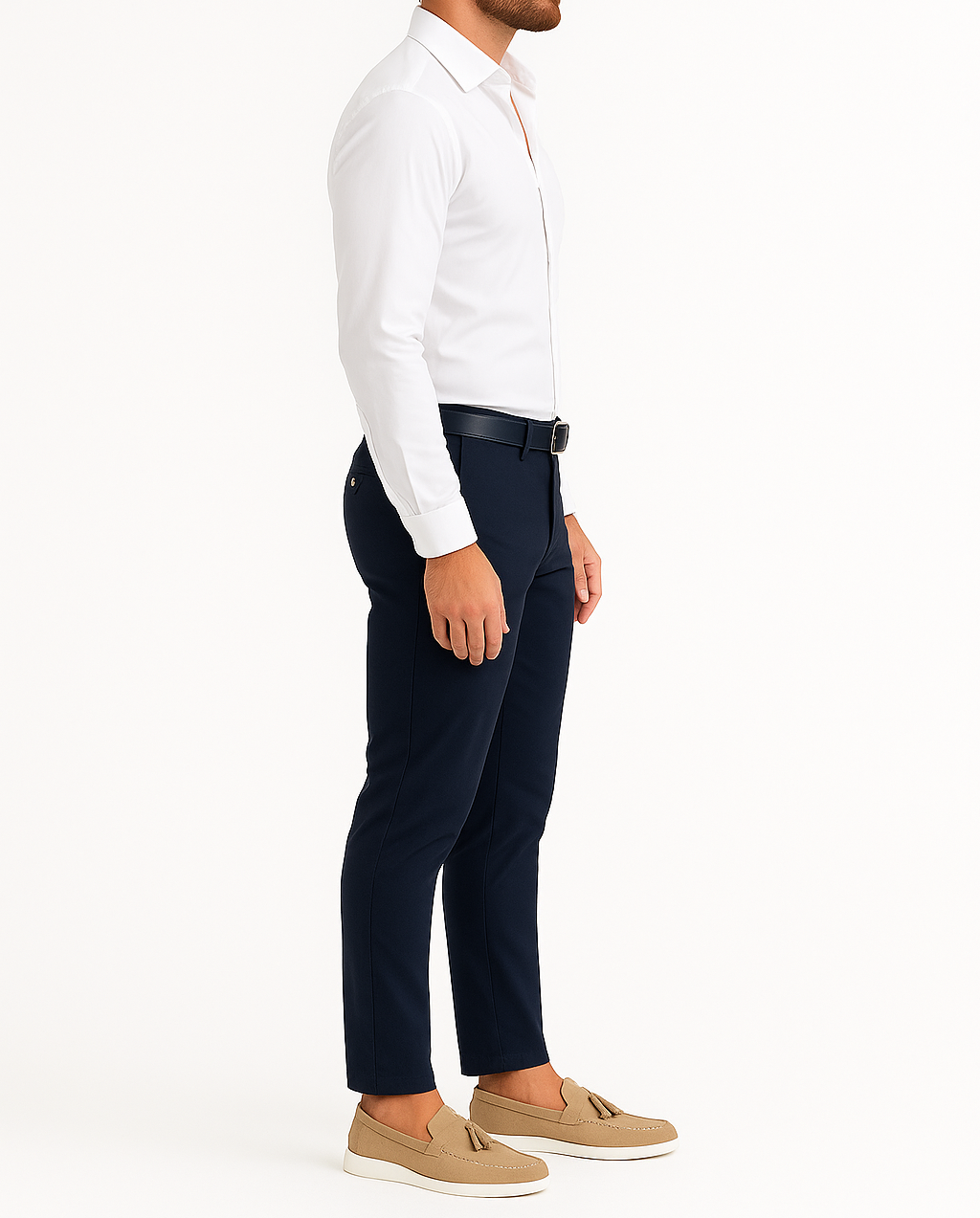 Pantalon chino bleu marine