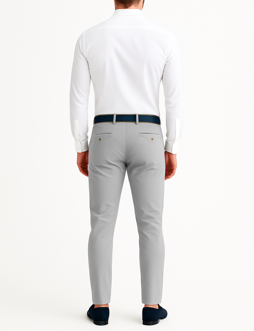 Pantalon chino gris
