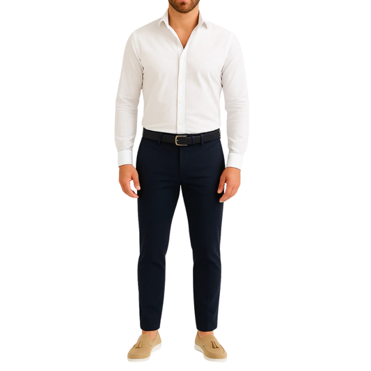 Pantalon chino bleu marine