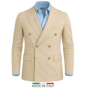 Blazer homme beige croisé Mario (veste seule)