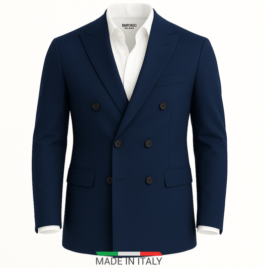 Blazer homme bleu marine croisé Mario (veste seule)