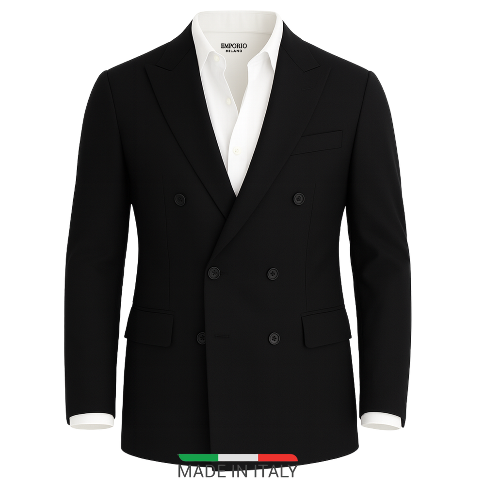 Blazer homme noir croisé Mario (veste seule)