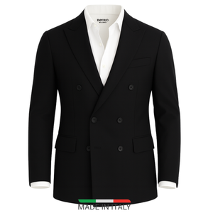 Blazer homme noir croisé Mario (veste seule)
