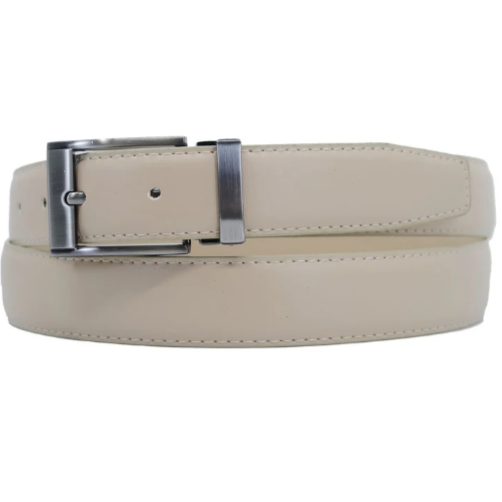 Ceinture en cuir beige Bella
