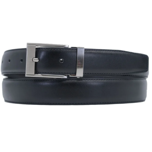 Ceinture en cuir noir Bella