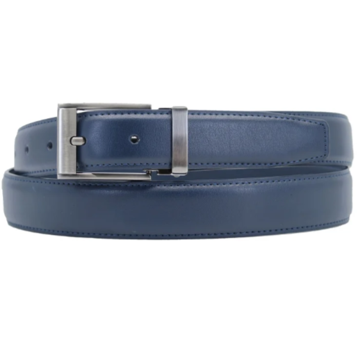 Ceinture en cuir bleu marine Bella