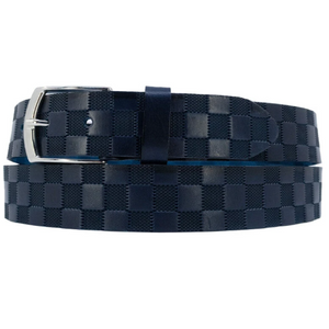 Ceinture en cuir bleu Napo