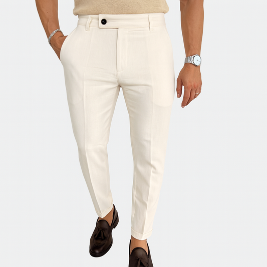 Pantalon en lin blanc