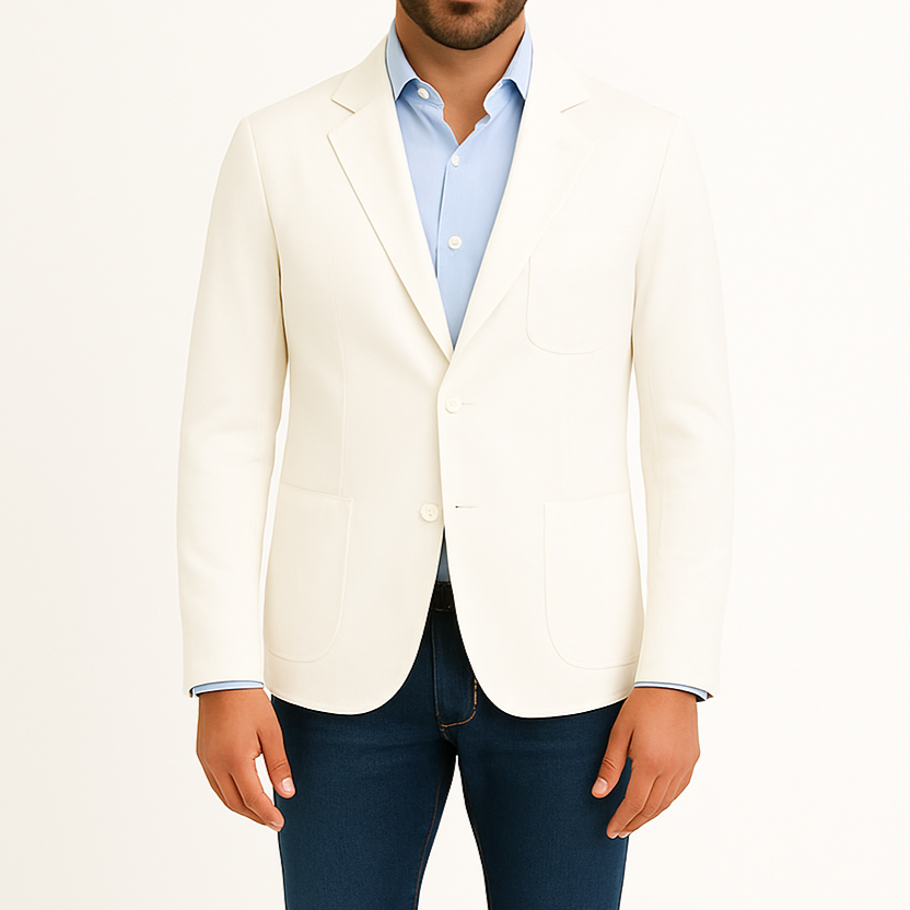 Blazer homme blanc Napoli (veste seule)