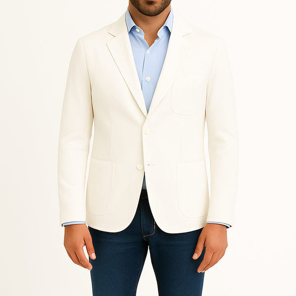 Blazer homme blanc Napoli (veste seule)