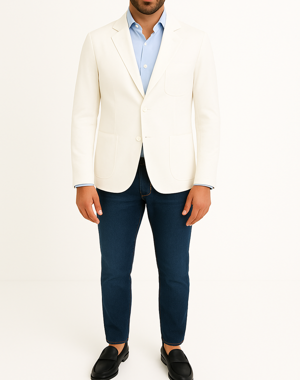 Blazer homme blanc Napoli (veste seule)