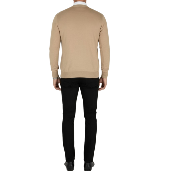 Cardigan homme beige