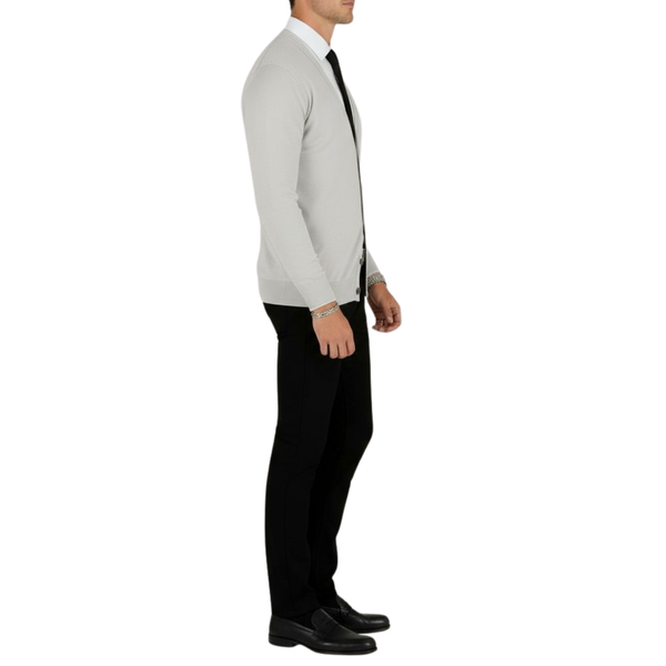 Cardigan homme gris
