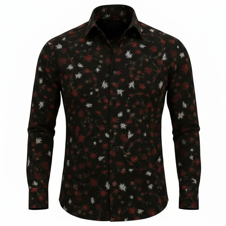 Chemise homme noire Roberto