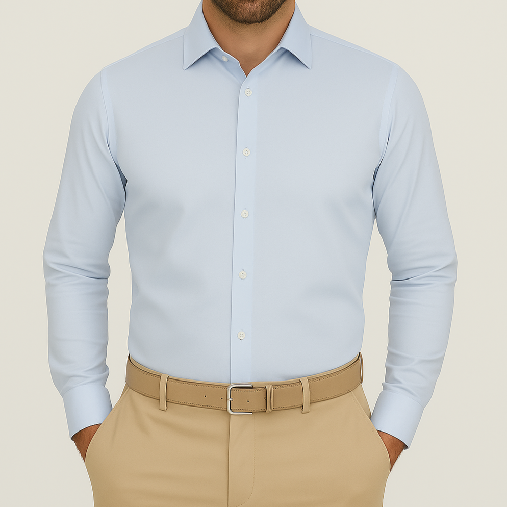 Chemise homme bleu ciel Alesio