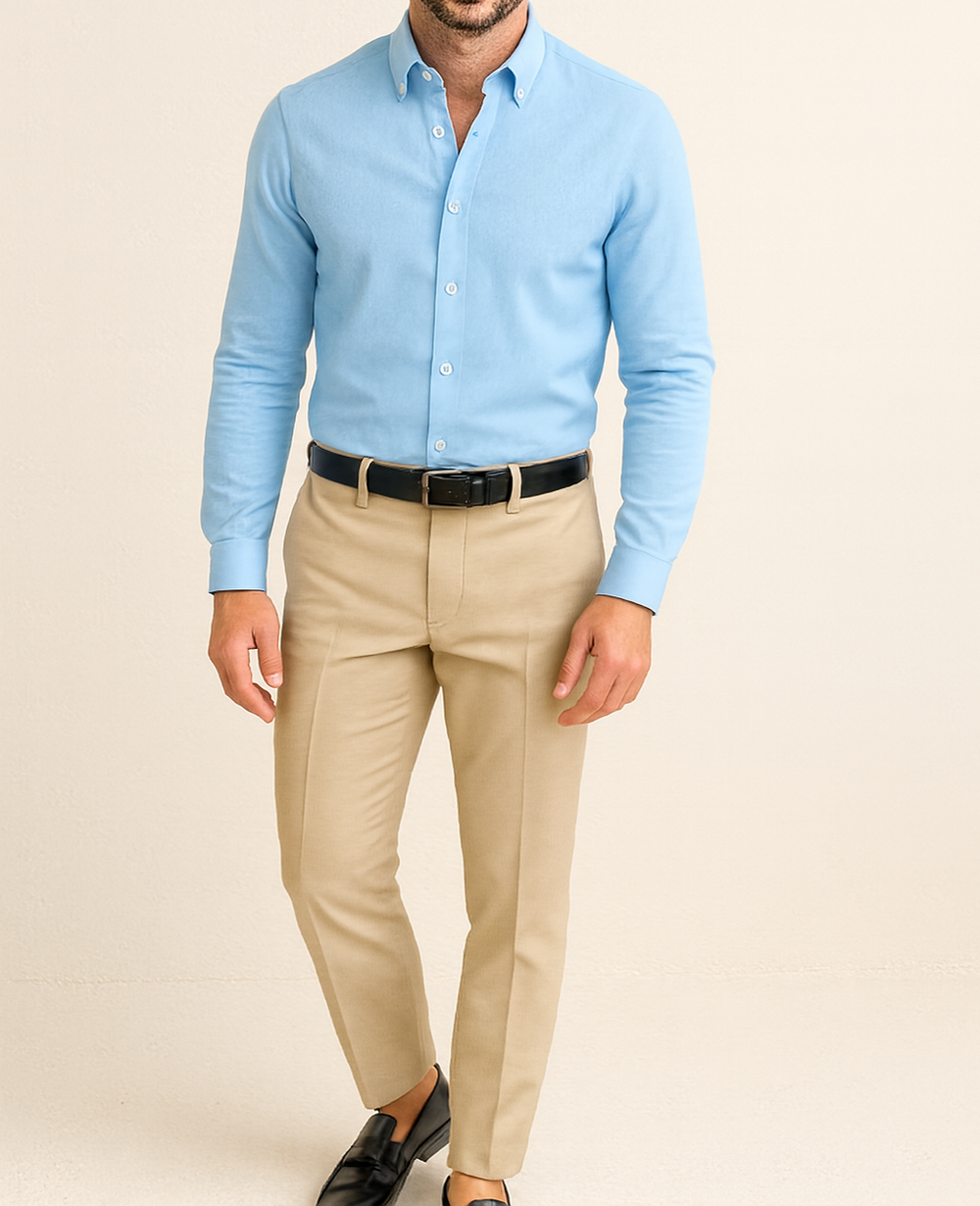 Chemise homme bleu ciel LORENZO
