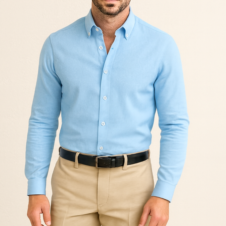 Chemise homme bleu ciel LORENZO