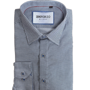 Chemise homme blanche motifs Elena