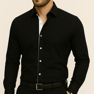 Chemise homme noir et blanche