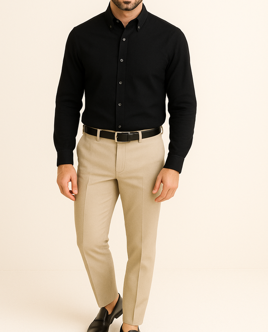 Chemise homme noire LORENZO