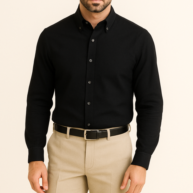 Chemise homme noire LORENZO