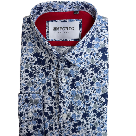 Chemise homme rose à motifs Louisa