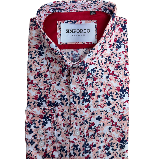 Chemise homme bleu à motifs Louisa