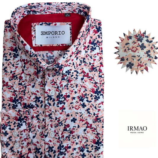 Chemise homme bleu à motifs Louisa