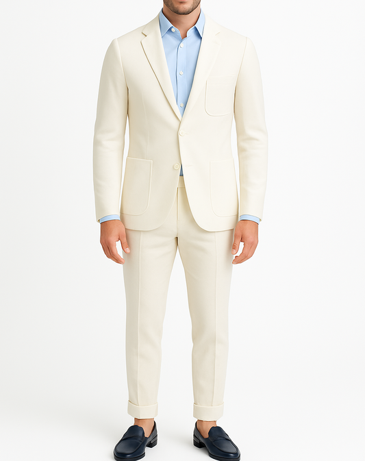 Costume homme blanc Napoli