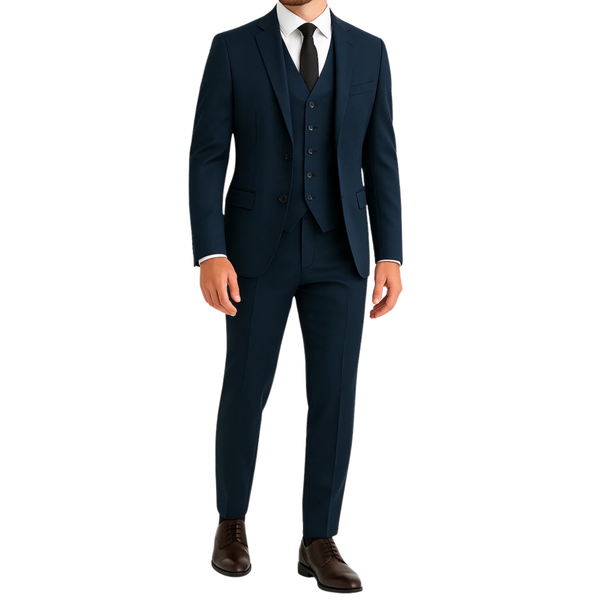 Costume homme bleu marine 3 pièces Pedro