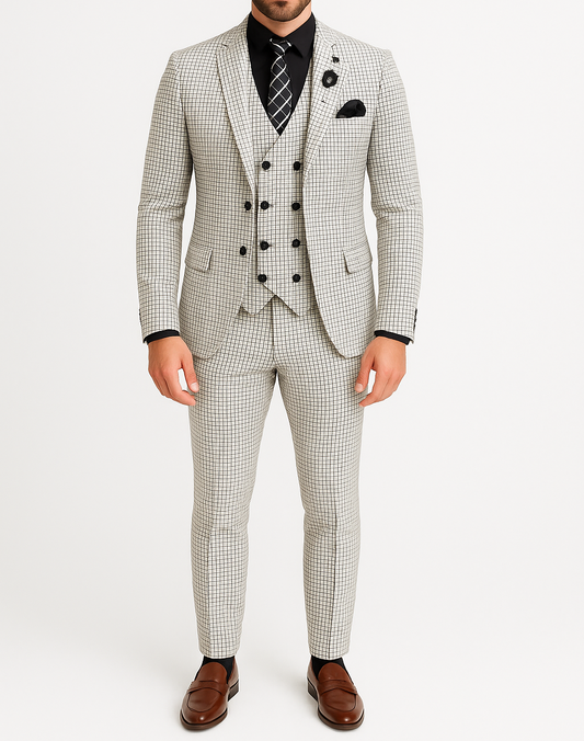 Costume homme gris Turiz
