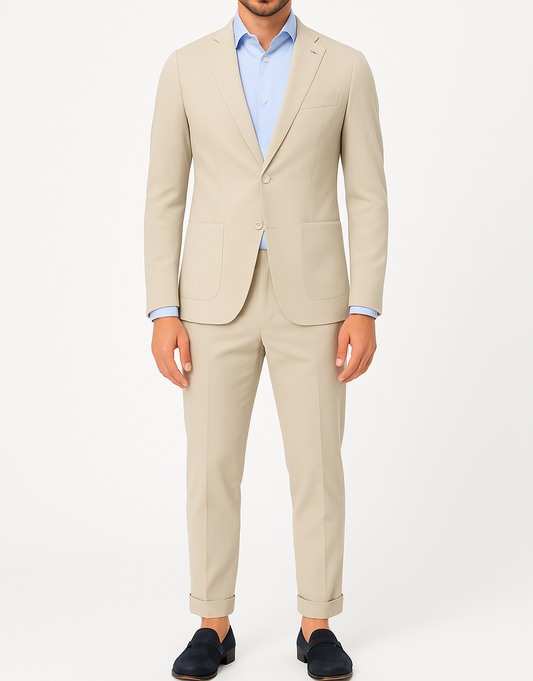 Costume homme beige Massimo
