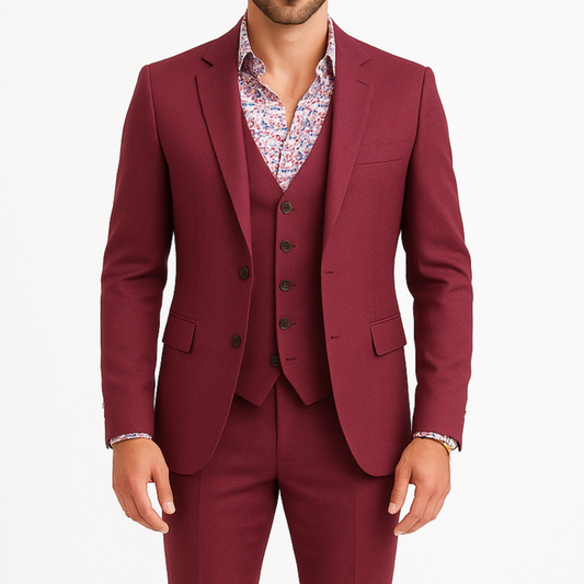 Costume homme bordeaux Bélem