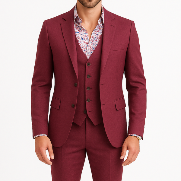 Costume homme bordeaux Bélem