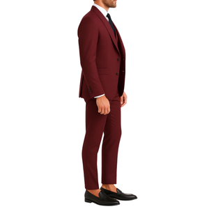 Costume homme bordeaux roi 3 pièces Pirla
