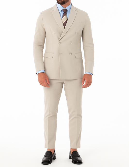Costume homme perle croisé Mario